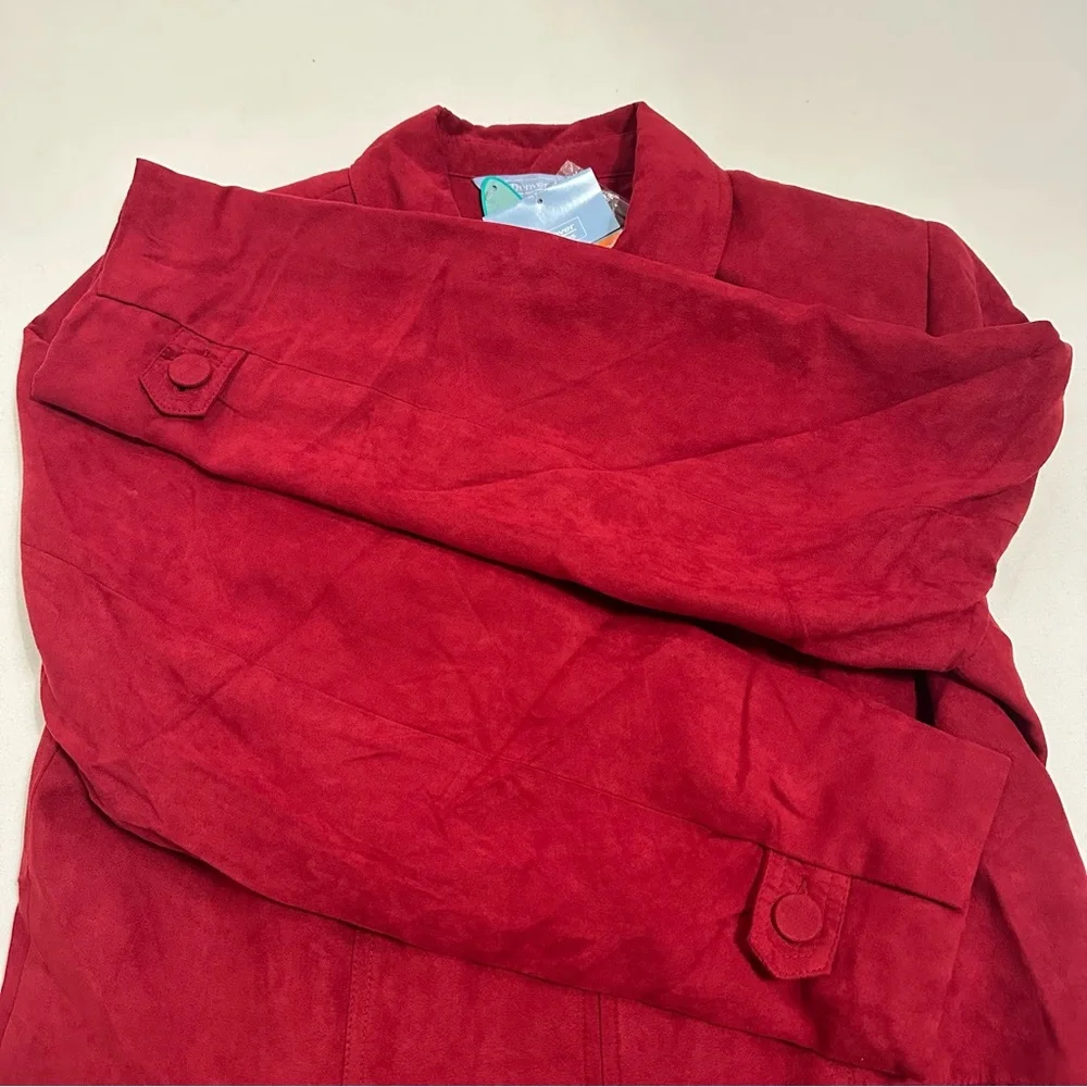 Denver Hanes Cozy Classics Ruban Red Women’s Jacket Size L - Picture 5 of 13